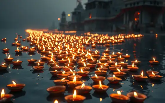 Deepdaan in the Kshipra at Ram Ghat
